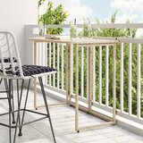vidaXL Sklopivi vrtni stol bež 90x51x75 cm poliratan Cijene