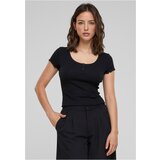 Urban Classics Women's T-shirt Rib Babylock black Cene