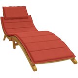vidaXL Blazina za ležalnik melanž rdeča 186x58x3 cm blago | Shoptok.si