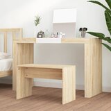  Toaletni stolac boja hrasta sonome 70x35x45cm konstruirano drvo Slike