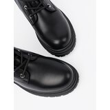 Shelvt Black lace-up workers with metal decoration | Shoptok.si
