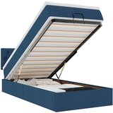 vidaXL Otomanski posteljni okvir z vzmetnico moder 80x200 cm blago, (22054046) | Shoptok.si