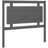  Posteljno vzglavje sivo 105,5x4x100 cm trdna borovina, (20647807) | Shoptok.si