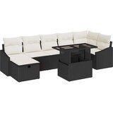  Sjedeća garnitura za vrt 8 kom. poliratan Smeđa 55 x 55 x 37 cm | shoptok.hr