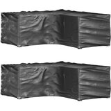 vidaXL Prevleka za pohištvo L oblike 2 kosa 16 obročkov 215x215x70 cm | Shoptok.si