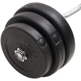 vidaXL Zavita palica z utežmi 90 kg | Shoptok.si