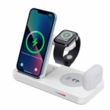  Bežični punjač B-19 4u1 za 2x iPhone,Airpods,Apple Watch 15W beli Cene