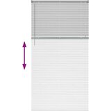 vidaXL Zavjesa za prozor sa zavjesama Ostalo Srebrna 110 x 220 cm Aluminij | shoptok.hr