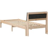  Kovinska posteljna konstrukcija Rjava in svetlo siva, (5000084301) | Shoptok.si