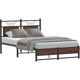 vidaXL Okvir kreveta bez madraca smeđa boja hrasta 120 x 200 cm drveni | shoptok.hr