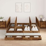 Krevet s prostorom za pohranu od starog drva 200x200 cm | shoptok.hr