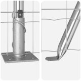 Vanjski Euro Ograda s Betonskom Podlogom 25 x 0,4 m Srebrna | shoptok.hr