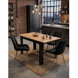  BERA stolica - crni baršun / noge od hrasta x 2 | shoptok.hr
