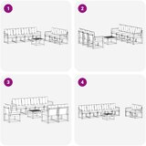  Set vanjskih sofa 8 kom. Prirodna i svijetlo siva | shoptok.hr