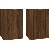 vidaXL Zidni TV ormarići 2 kom boja smeđeg hrasta 40x34,5x60 cm | shoptok.hr