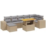 Maison Chic Seti vrtnega pohištva - Vrtna garnitura - Vrtni pohištvo set 8-delna z blazinami bež poli ratan, (21800930) | Shoptok.si