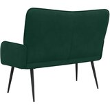  Kauč za dvoje Tamnozelena 115 x 61 x 87 cm Baršun | shoptok.hr
