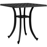  Vrtni stol crni 53 x 53 x 53 cm od lijevanog aluminija | shoptok.hr