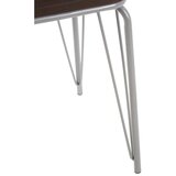 Premier Housewares Siv/v temni naravni barvi stolček iz masivnega bresta District – | Shoptok.si