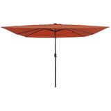  Vrtni suncobran Terakota 295 x 295 x 245 cm Poliester i čelik | shoptok.hr