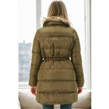 Dewberry Z6767 WOMEN'S COAT-KHAKI-1 | Shoptok.si