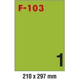 ETIKETE ILK 210X297MM PK100L FORNAX F-103 ZELENE Cene