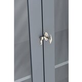Ellos Home Siva stenska vitrina iz MDF plošč 85x170,5x35 cm Prato – | Shoptok.si