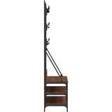 Stalak za odjeću i cipele smeđa boja hrasta 100x40x184 cm | shoptok.hr