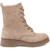 Shelvt Stylish beige workers with a round toe Cene