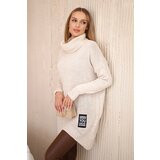 Kesi Włoski Włoski Turtleneck sweater beige Cijene