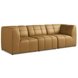 Makamii Rjava sedežna garnitura iz umetnega usnja 255 cm Aloha – | Shoptok.si