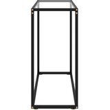  Konzolni stol prozirni 80 x 35 x 75 cm od kaljenog stakla | shoptok.hr