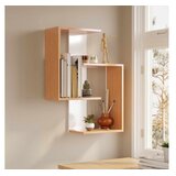 Hanah home Zidna polica Lisbon White Natural | Eponuda.com