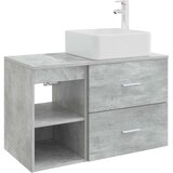 vidaXL Set namještaja za kupaonicu 2 kom. Betonska siva - Betonska siva | shoptok.hr