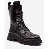 Kesi Lace-up women's work ankle boots, black S.Barski | shoptok.hr