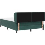 Box Spring Postelja z Blazino Temno Zelena 140x200 cm Žamet, (22052557) | Shoptok.si