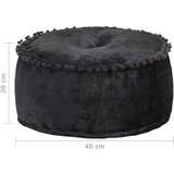  Okrugli tabure baršunasti 40 x 20 cm antracit | shoptok.hr