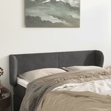 vidaXL Vzglavje z ušesi temno siv 147x23x78/88 cm žamet Cene