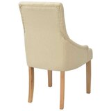  Jedilni stoli 4 kosi krem blago, (20701427) | Shoptok.si