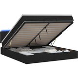  Krevet od pjene s madracem i LED-om Crna 140 x 190 cm Tkanina | shoptok.hr
