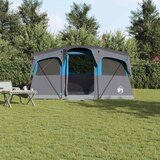  Obiteljski šator s krovom Plava i siva 435 x 255 x 216 cm | shoptok.hr