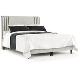 Maison de Rêve Svetlo siva oblazinjena zakonska postelja s prostorom za shranjevanje 180x200 cm Musca – | Shoptok.si