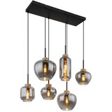 Globo 15549-6H - Viseći luster na sajli, mat, 6xE27/40W/230V, crna | Eponuda.com