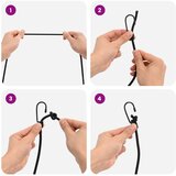  Bungee užadi s kukama 6 mm Crna PP i guma | shoptok.hr