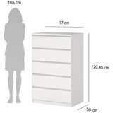 Tvilum Bela komoda 77x121x50 cm Naia – | Shoptok.si