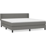 Maison Chic Box spring postelja - Vzmetna postelja z vzmetnico temno siva 180x200 cm blago SL1908, (21909721) | Shoptok.si