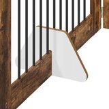  Vrata za pse z stojali 4 pcs Dimljen hrast 100 x 60 cm, (5000232739) | Shoptok.si