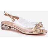 S. BARSKI Transparent Sandals On Low Heel With Decoration D&A | shoptok.hr