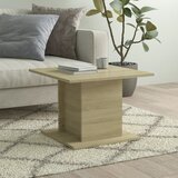 Furnova Klubska mizica sonoma hrast 55,5x55,5x40 cm iverna plošča, (21913650) | Shoptok.si