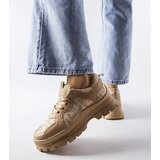 Gemre Dark beige chunky Brunswick sneakers | Shoptok.si